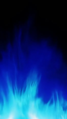 a blue flame is shown on a black background. the blue flame is very bright and stands out against the dark background