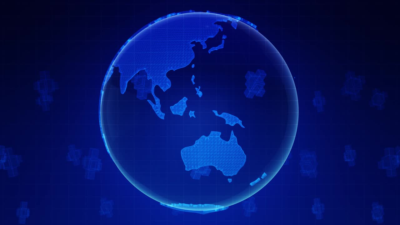 3d 세계 뉴스 배경 루프