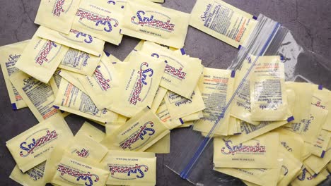 paquetes de edulcorante de esplenda