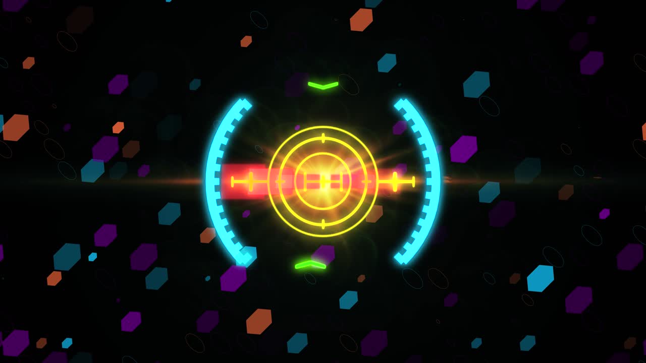 허드 스페이스 시트 요소 모션 그래픽