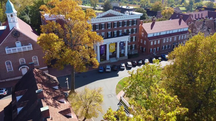 Edificio del Salem College a Old Salem, Winston-Salem NC.