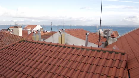 Panoramic-horizon-in-Lisbon,-Portugal