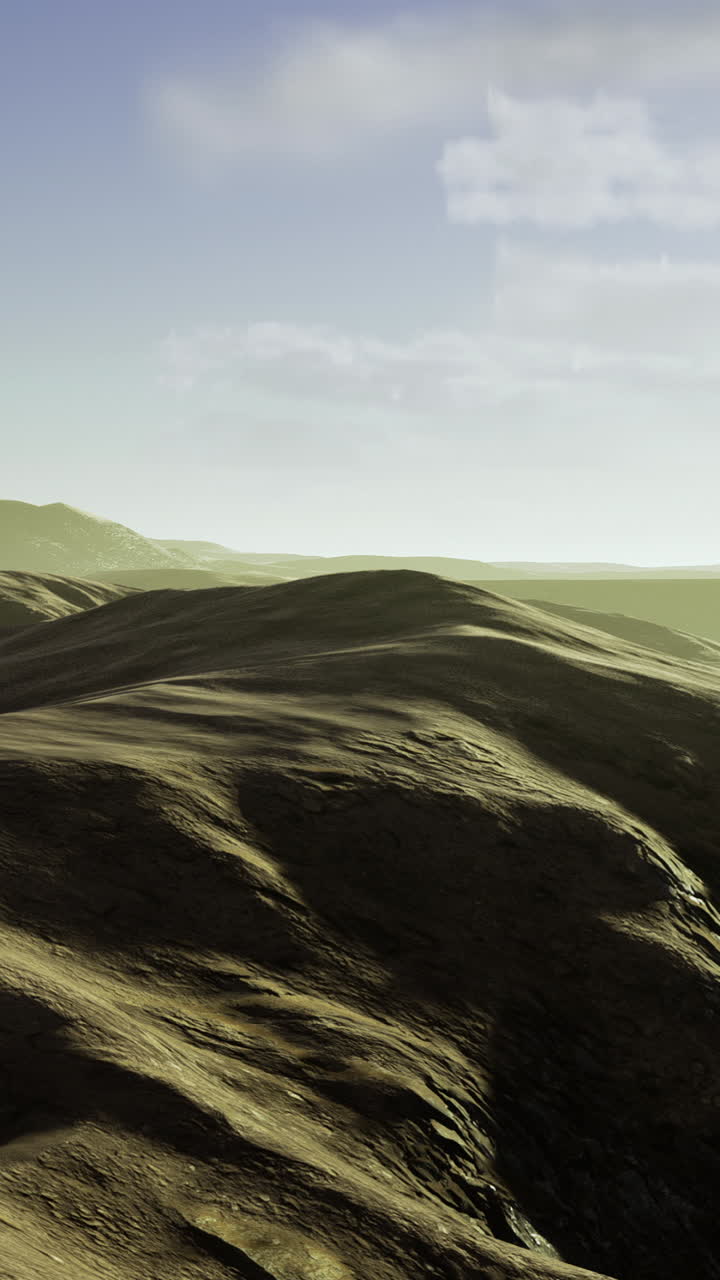 Breathtaking view of rolling hills under the soft glow of dawn