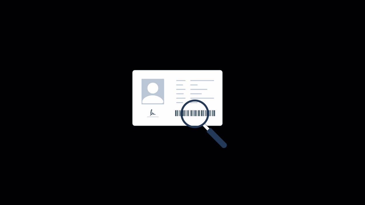 Animated ID Card Verification Fails with Magnifying Glass