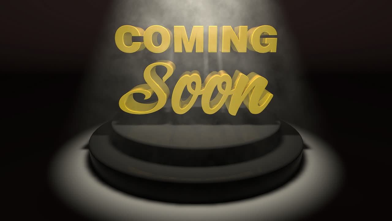 Coming Soon Motion graphic animation 4K