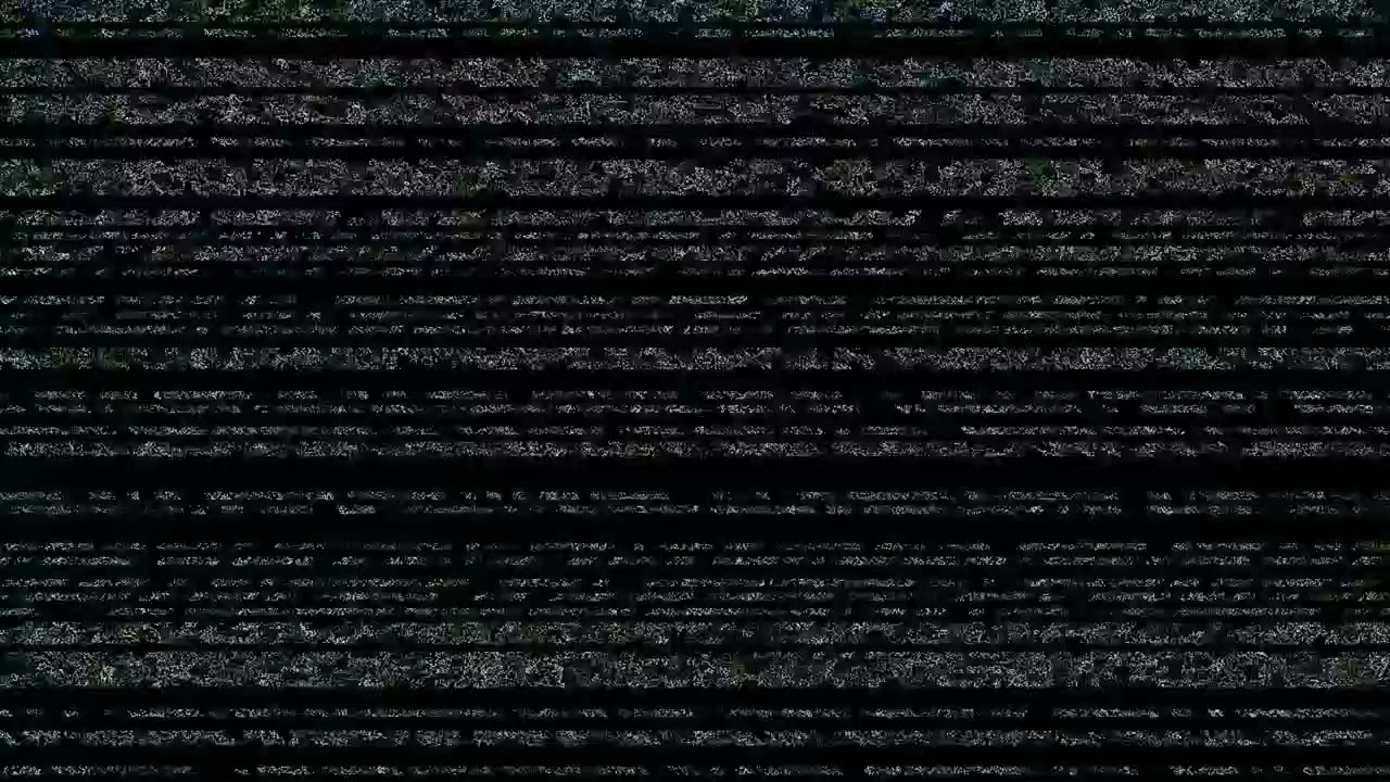 Digital Video Glitch and Static Noise Effect