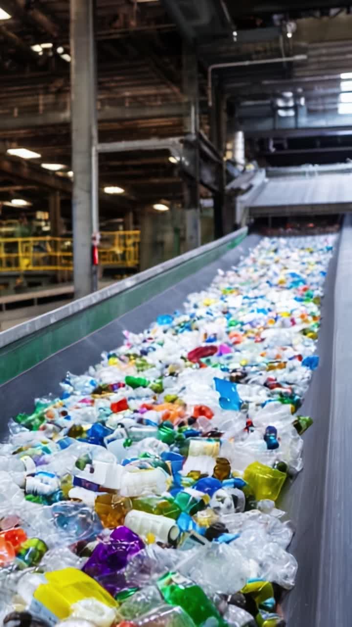 Sorting Process of Recyclable Plastic Bottles at a Material Recovery Facility in an Effort to Reduce Waste and Promote Environmental Sustainability