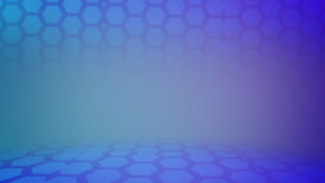 patrón de cuadrícula hexagonal abstracto en azul y púrpura