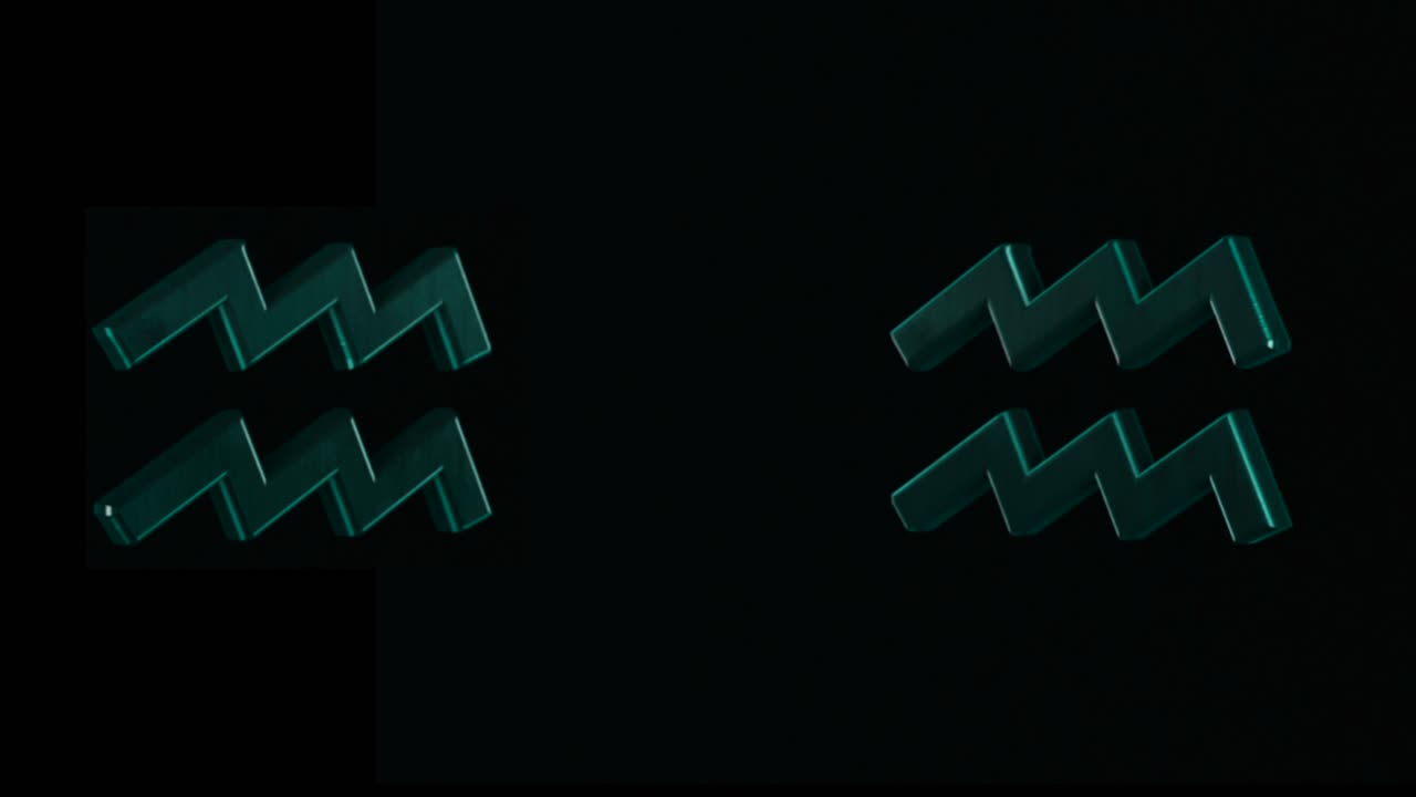 signo del zodiaco de acuario modelo 3d