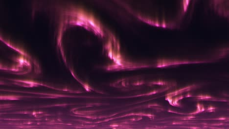 la radiante aurora boreal rosada bailando contra un telón de fondo del cielo nocturno negro