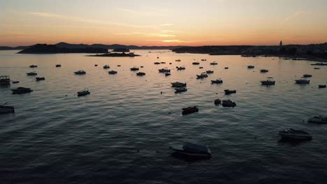 Sail-boats-and-yachts-docked-and-beautiful-golden-colors