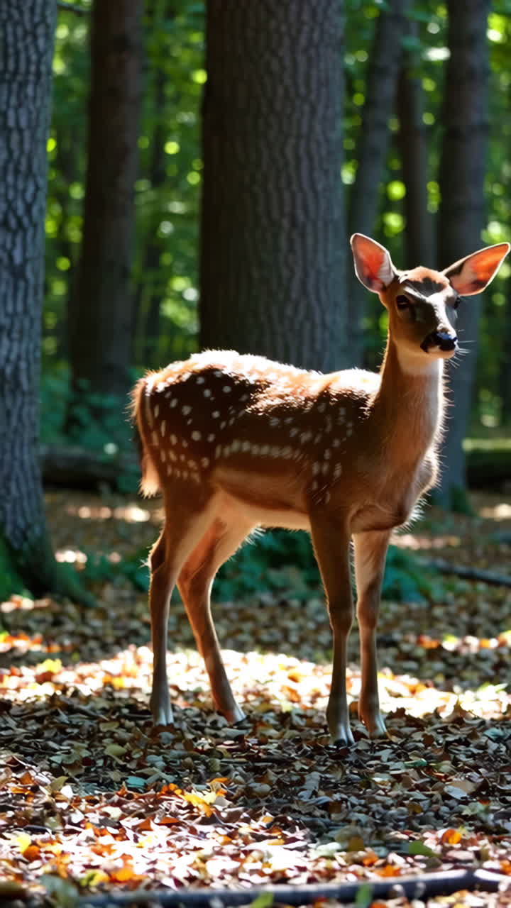 Fawn in a Forest