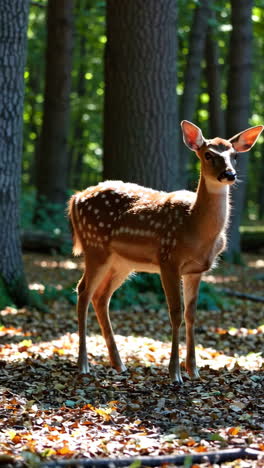 fawn in a forest