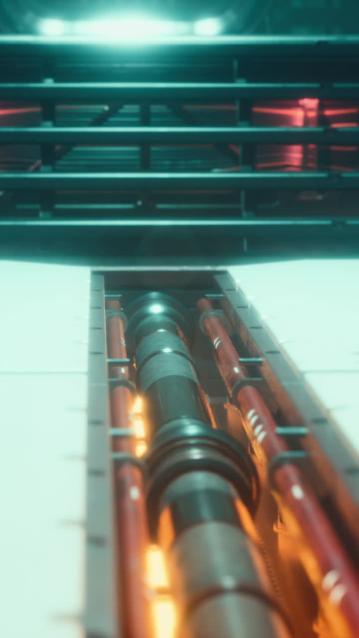 tuberías y túneles industriales futuristas