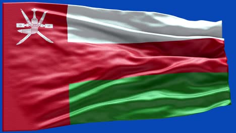 4k highly detailed flag of oman - oman flag high detail - national flag oman wave pattern loopable elements