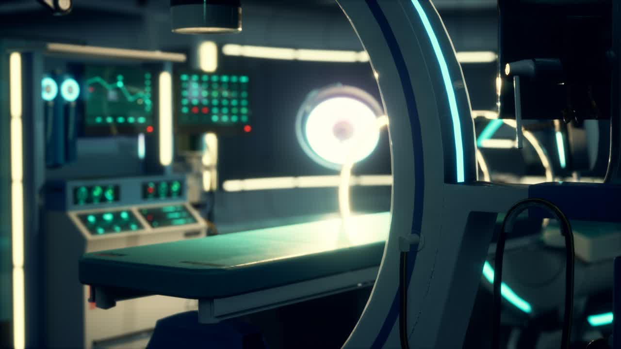 미래의 과학적 mri 스캐너 병원의 의료 장비