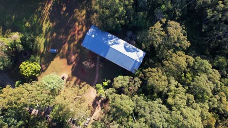 bird's eye view of the gantry - d'aguilar national park - mount mee - mount byron queensland - australia