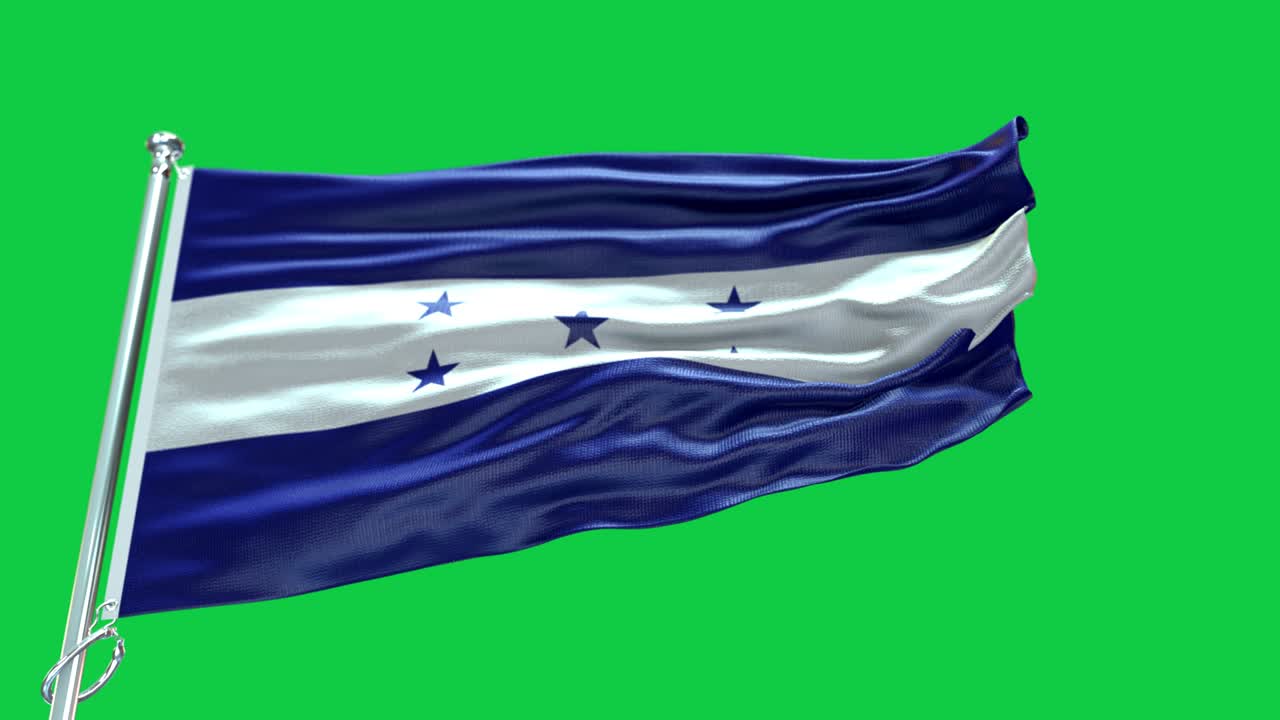 4k bandera de honduras muy detallada - bandera de honduras de alto detalle - bandera nacional de honduras patrón de ondas elementos en bucle