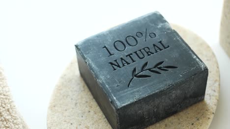 dark grey natural soap