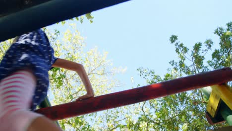 mother and daughter playing in the playground 4k