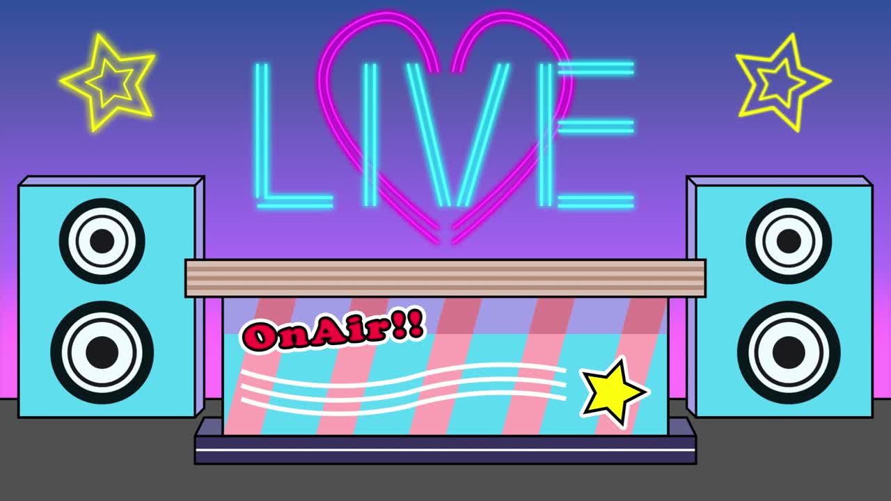 Neon pop live Looping animated background. 1080p.mp4