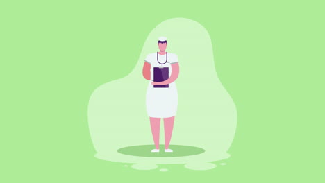 nurse holding clipboard