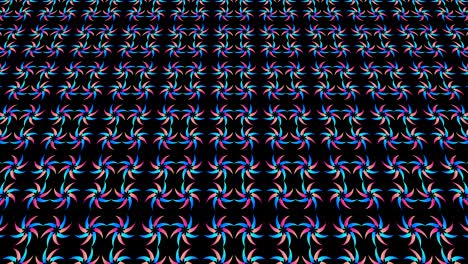 graphic video pattern with geometric figures that tilts up and moves.