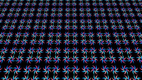 graphic video pattern with geometric figures that tilts up and moves.