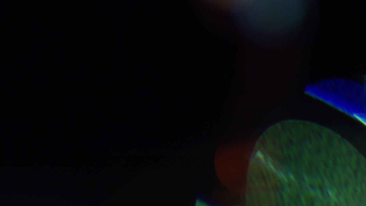 garlands, glare, out of focus and in focus
