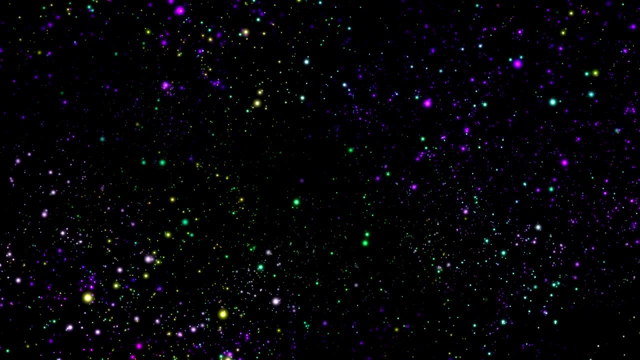 círculo de fondo de partículas brillantes de colores