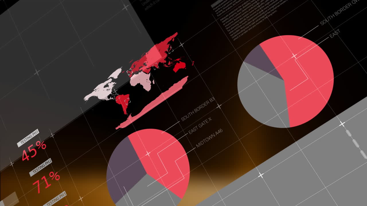 animación de las estadísticas y procesamiento de datos