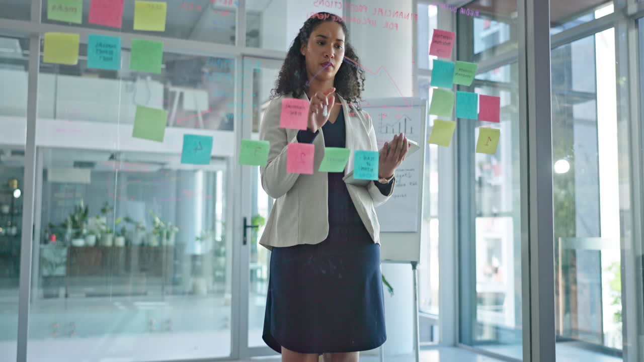 Thinking, brainstorming and woman with ideas