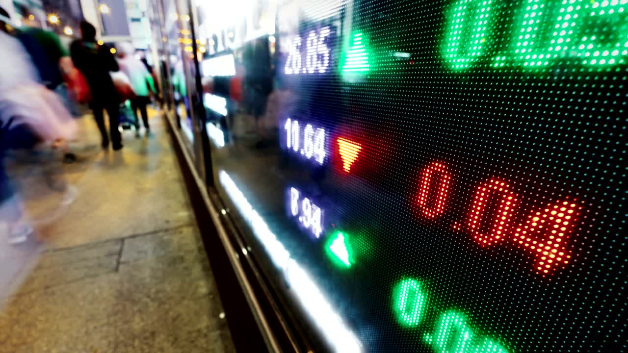 시내의 양말 시장 - 4k 타임 스