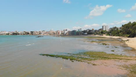 Die-Altstadt-Und-Der-Hafen-Von-Mombasa,-Kenia