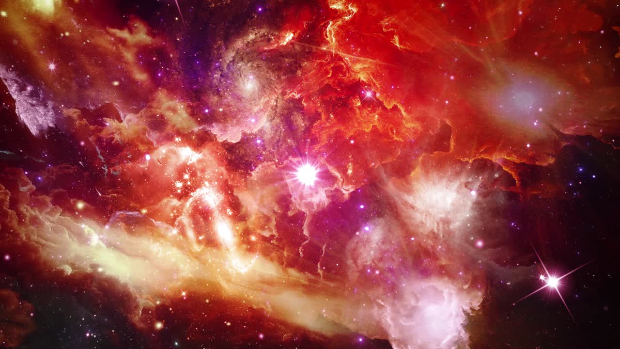 4K 3D rendering Seamless loop Traveling through star fields in milky way Animation.