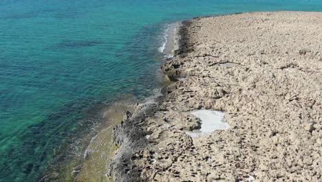 aerial footage at the coast of ayia napa