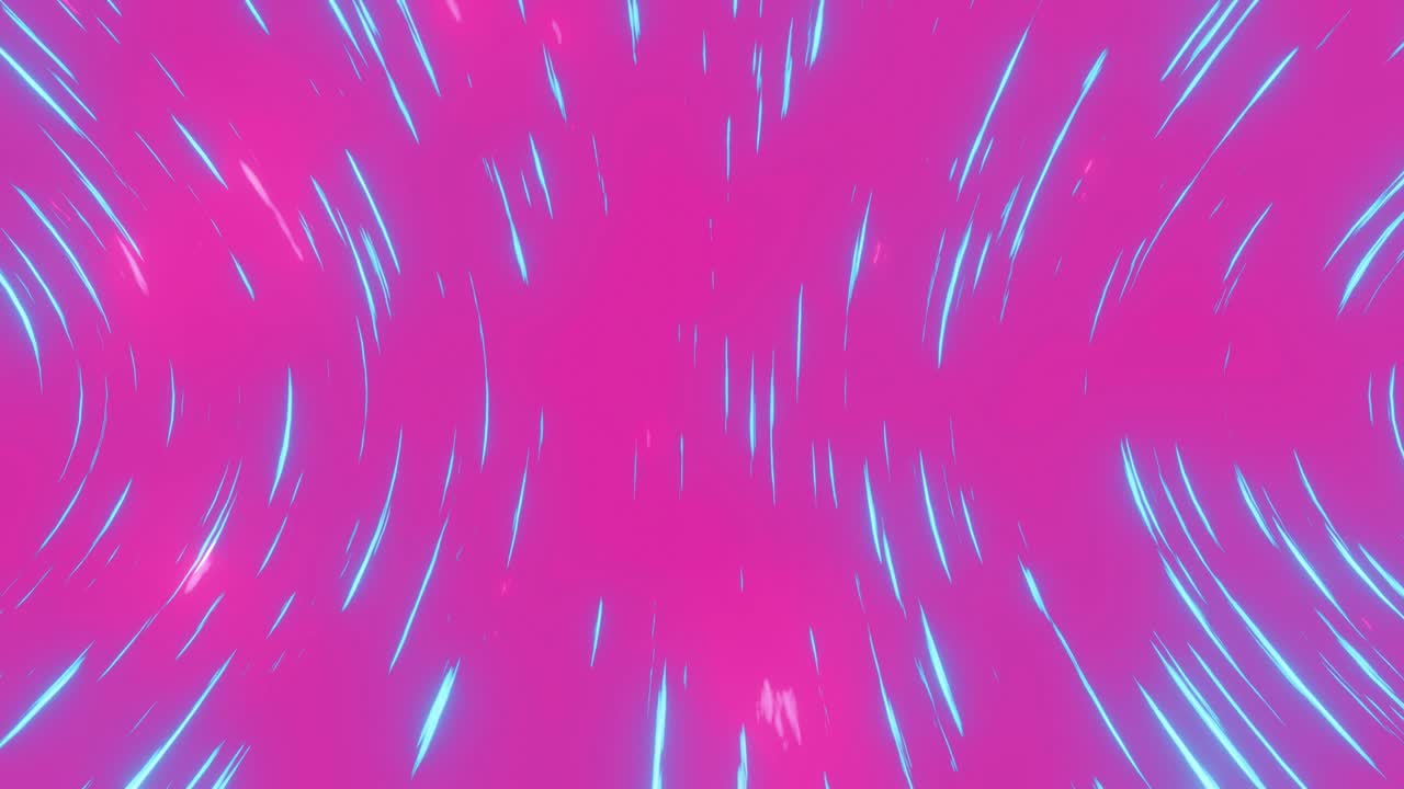 회전하는 분홍색과 파란색 네온 터널 배경의 애니메이션