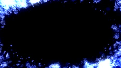 el giro del cristal de nieve, animación en cg, bucle