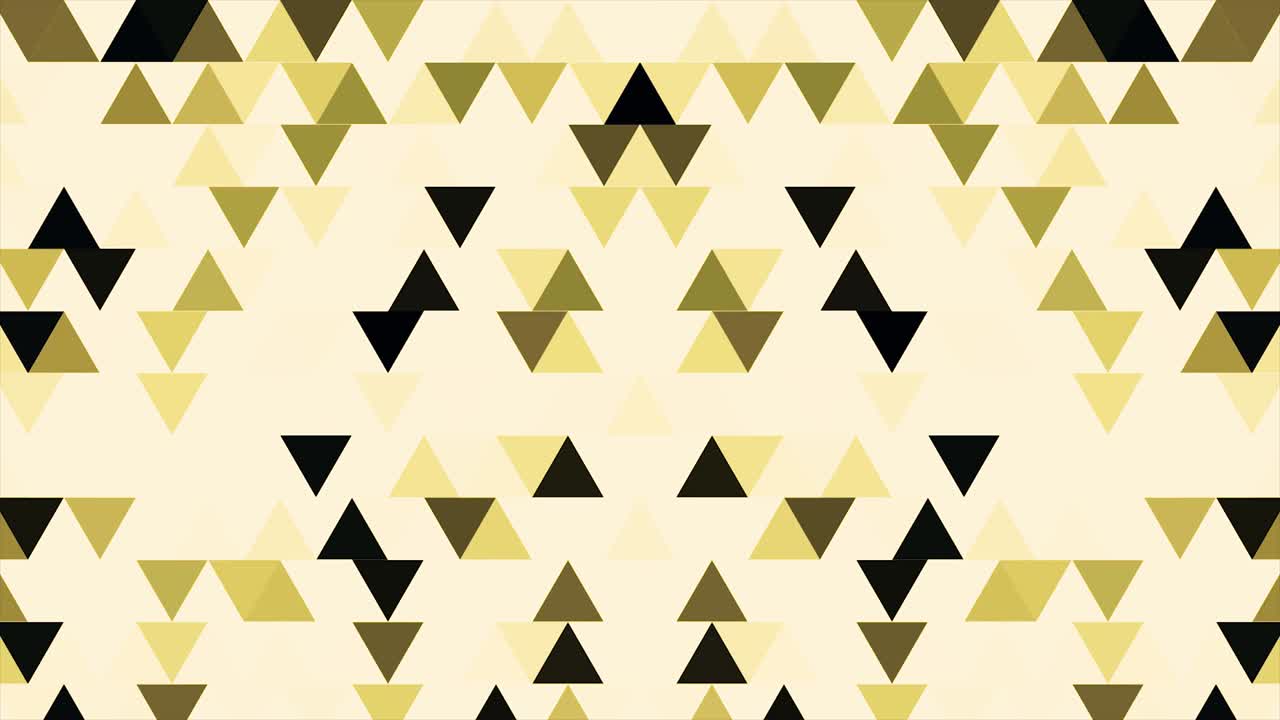 fondo mínimo de coloridos triángulos en movimiento fondo. triángulos animación de fondo abstracto bucle sin costuras