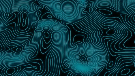 topographic contour map background. terrain with blue glowing lines. moving relief texture. 3d render infinite loop.