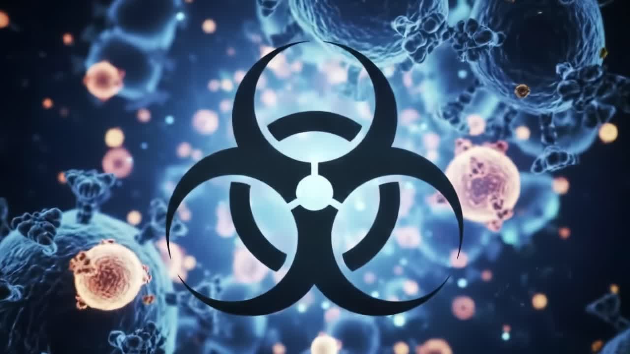 A Visual Exploration of Biohazard and Microbial Life: The Interplay of Dangerous Pathogens and Reactive Cells in a Digital Simulation Environment