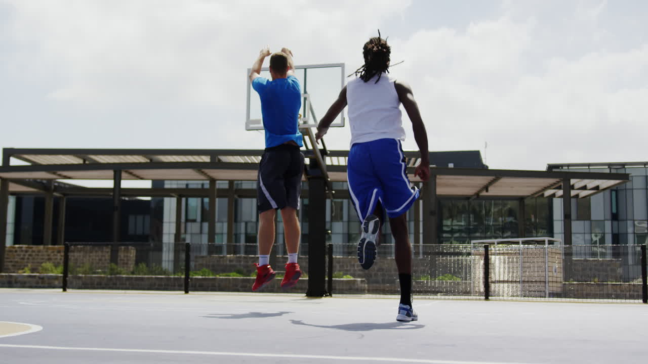 Basketball players playing basketball 4k
