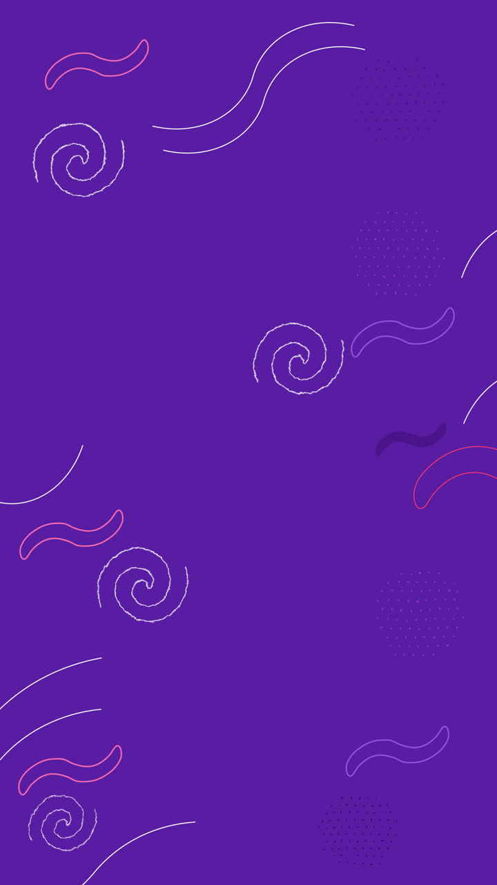 Motion Graphic of Flat geometric background