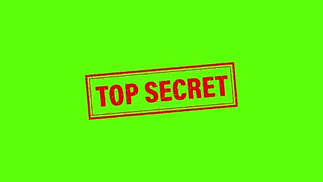red icon with top secret concept. motion graphics. certified logo design. sticker design.