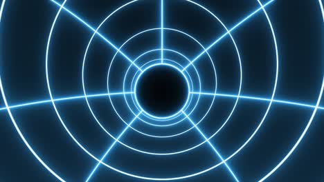 4k abstract neon circle lines zoom wormhole vj loop background loop animation. render neon abstract futuristic hi-tech motion background.