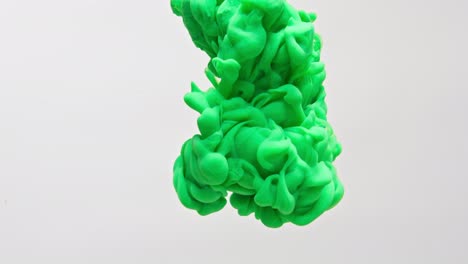 salpicaduras de tinta verde