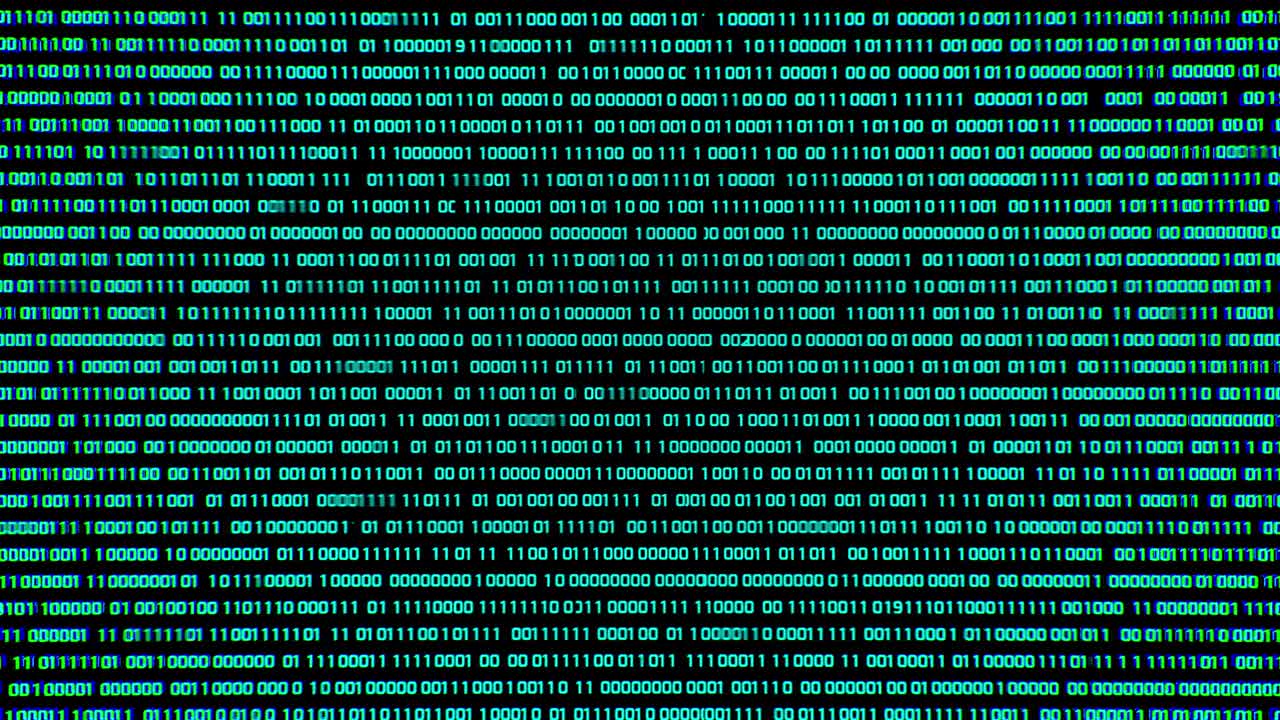 bucle horizontal de código binario con canal alfa