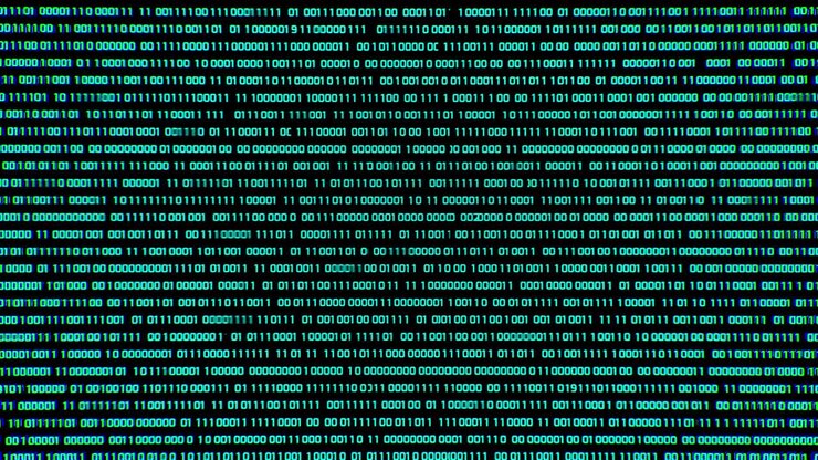 Binärcode, horizontale Schleife mit Alphakanal