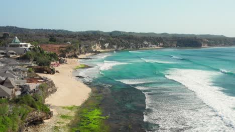 the surfspot dreamland near uluwatu on bali