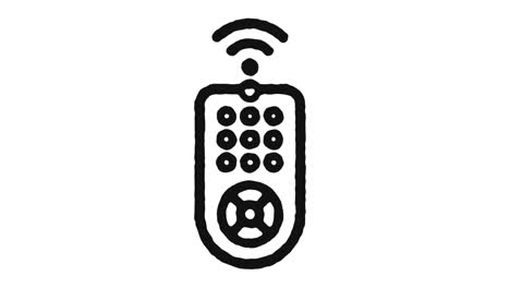 remote control icon animation footage & alpha channel
